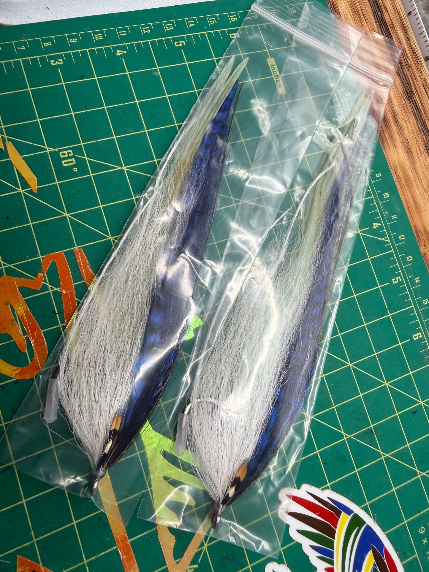 Fancy deep blue hollow pair